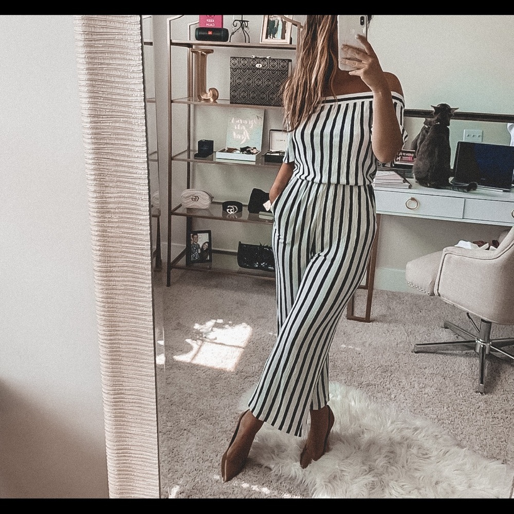 Striped Romper perfect for July 4th